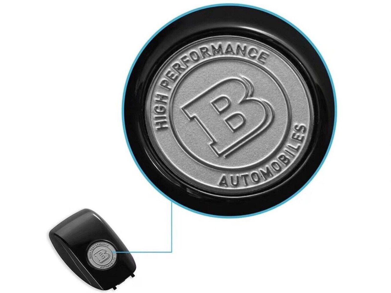 Mercedes-Benz G-Class W463A/W464 (2018+) Metal Key Emblem Brabus Style